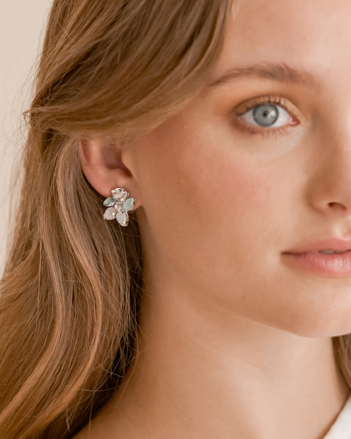 Multi Color Stud Earrings