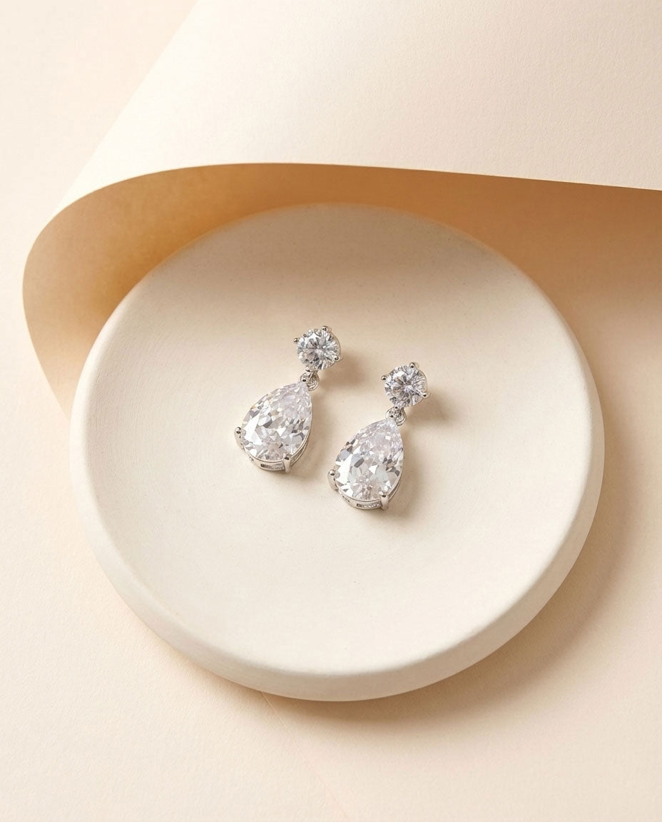 CZ Dangle Earrings 