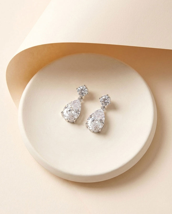CZ Dangle Earrings 