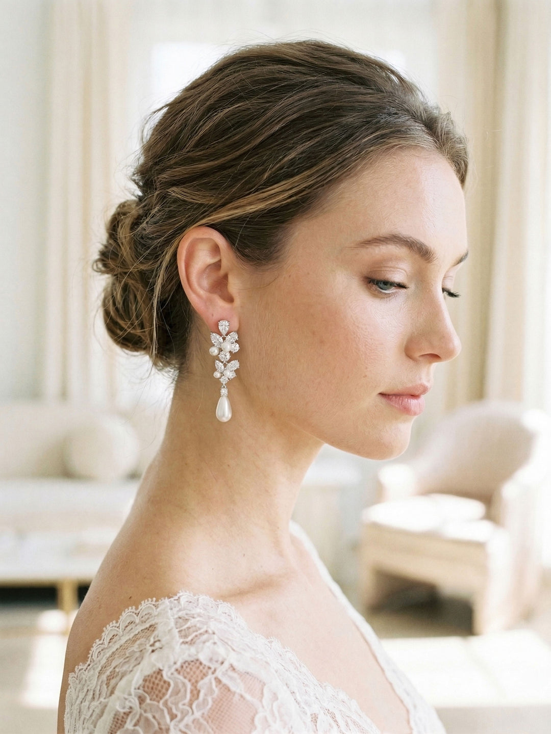 Pearl Wedding Earrings