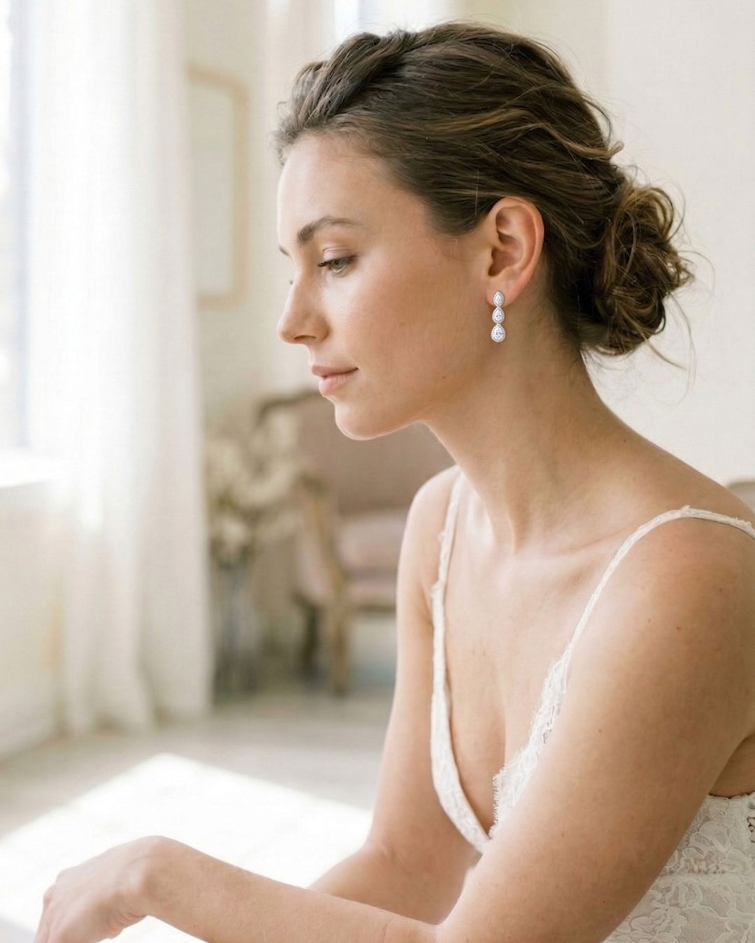 Bridal CZ Earrings