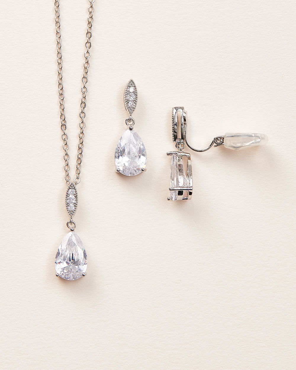 Jewelry Set with Clip Earrings
