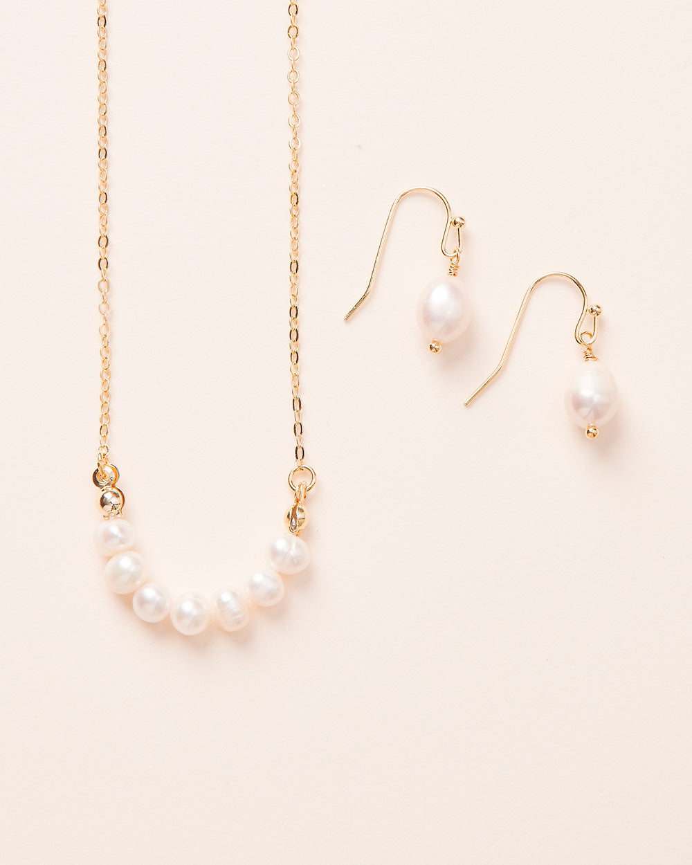 Gold Bridesmaid Jewelry with Pearls