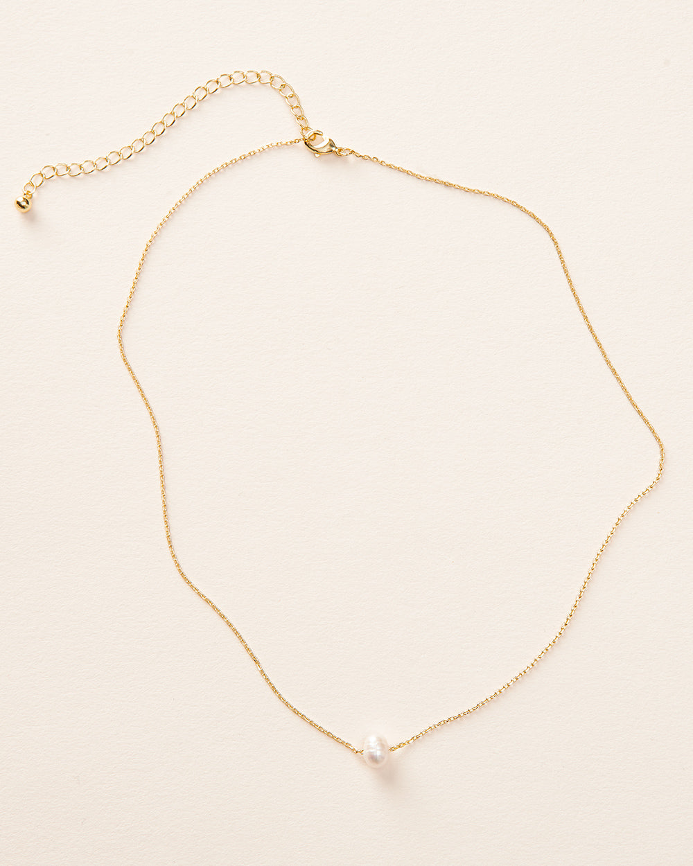 Gold Pearl Necklace