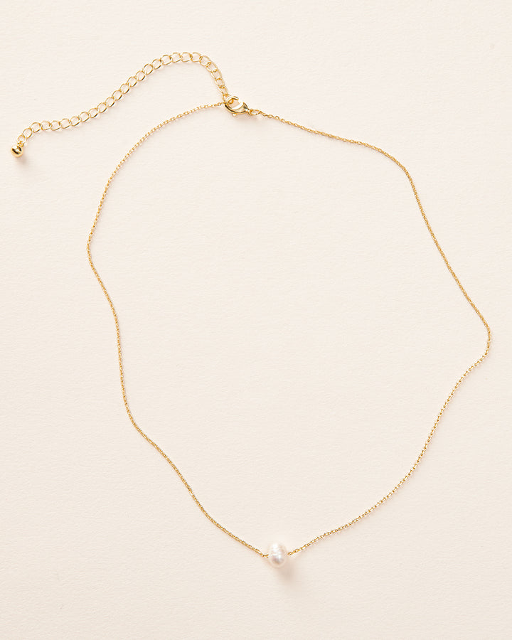 Gold Pearl Necklace