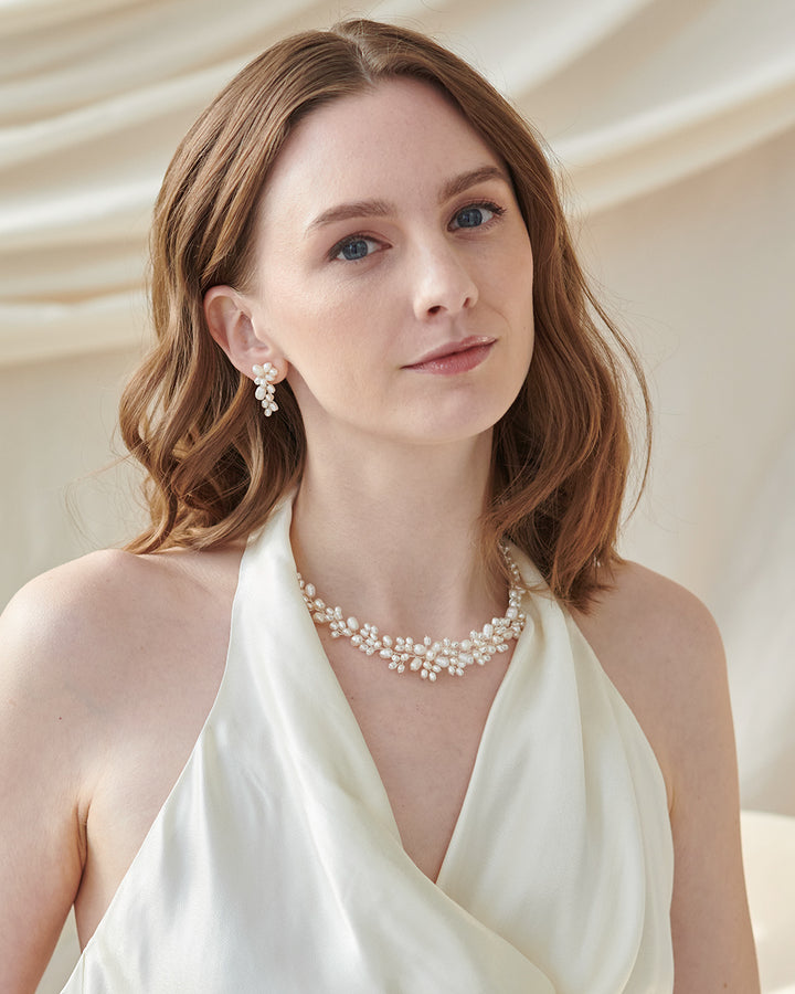 Bridal Jewelry Set with Pearls