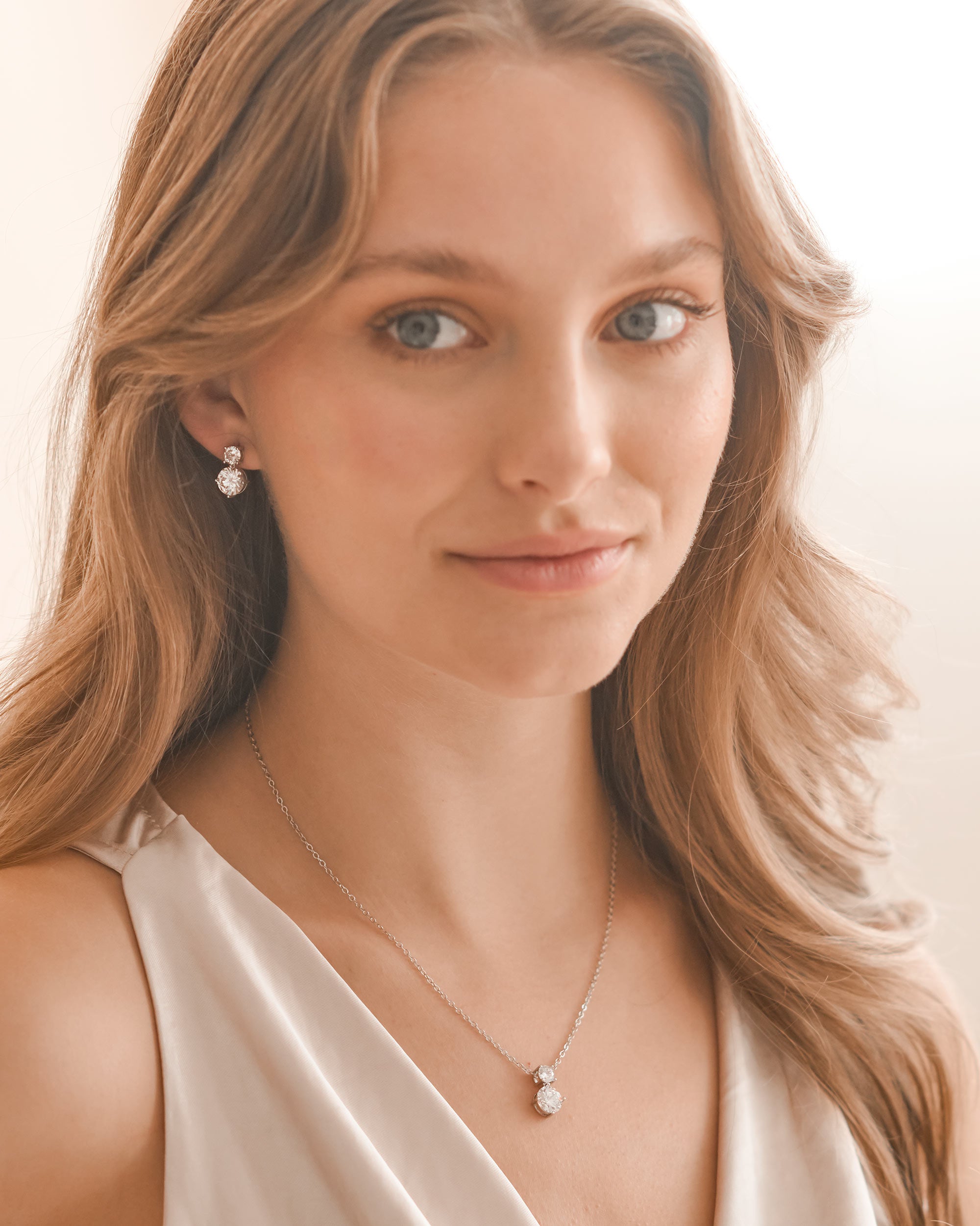 Wedding Party Jewelry | Mari Bridesmaid Earrings & Necklace Set