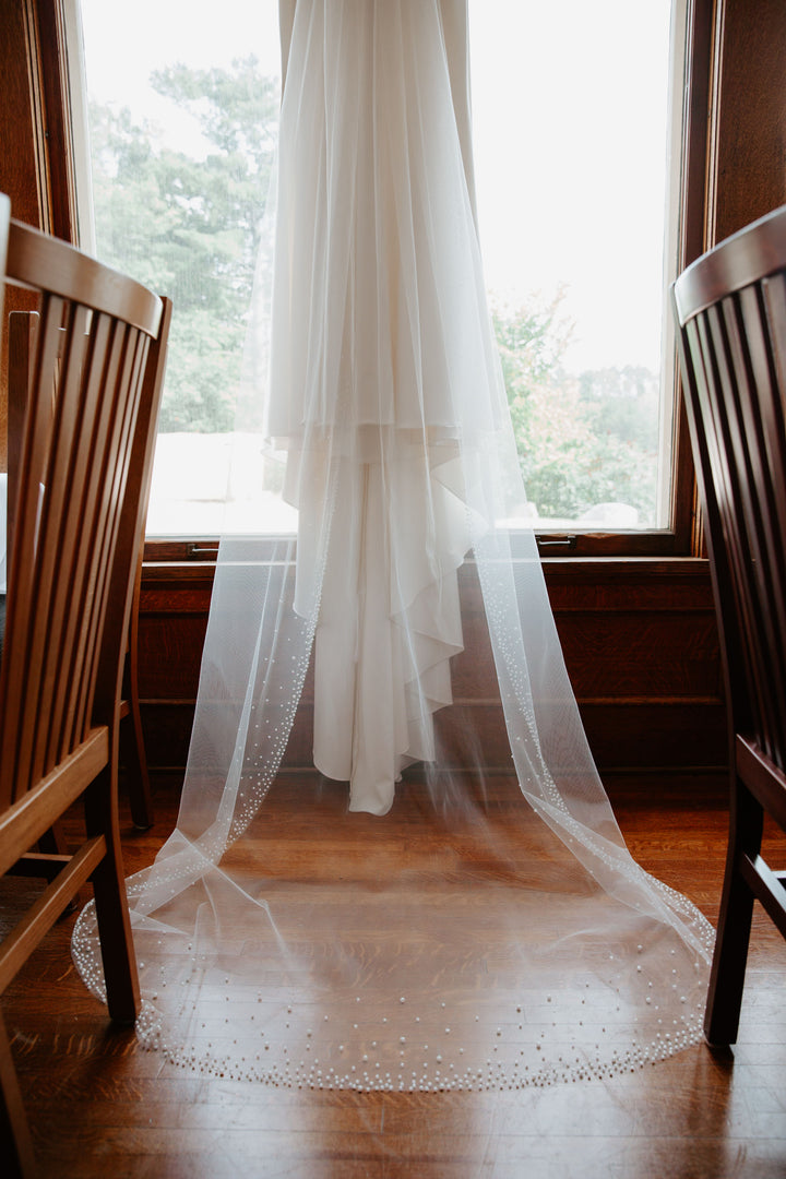 Cathedral Pearl Wedding Veil