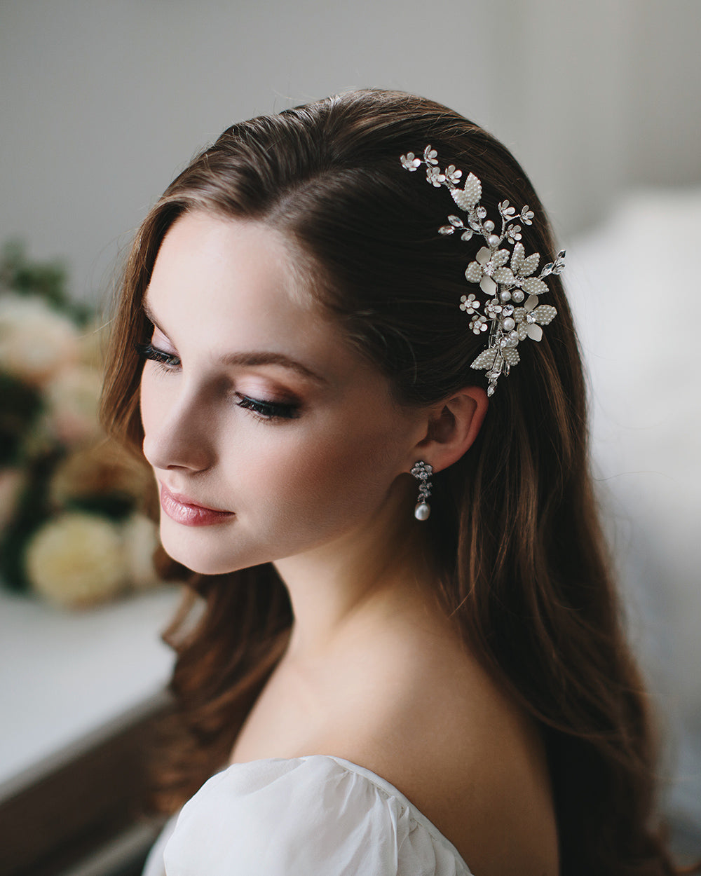 pearl bridal comb