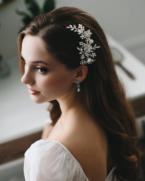 Eliana Pearl Clip - Shop Bridal Accessories | Dareth Colburn