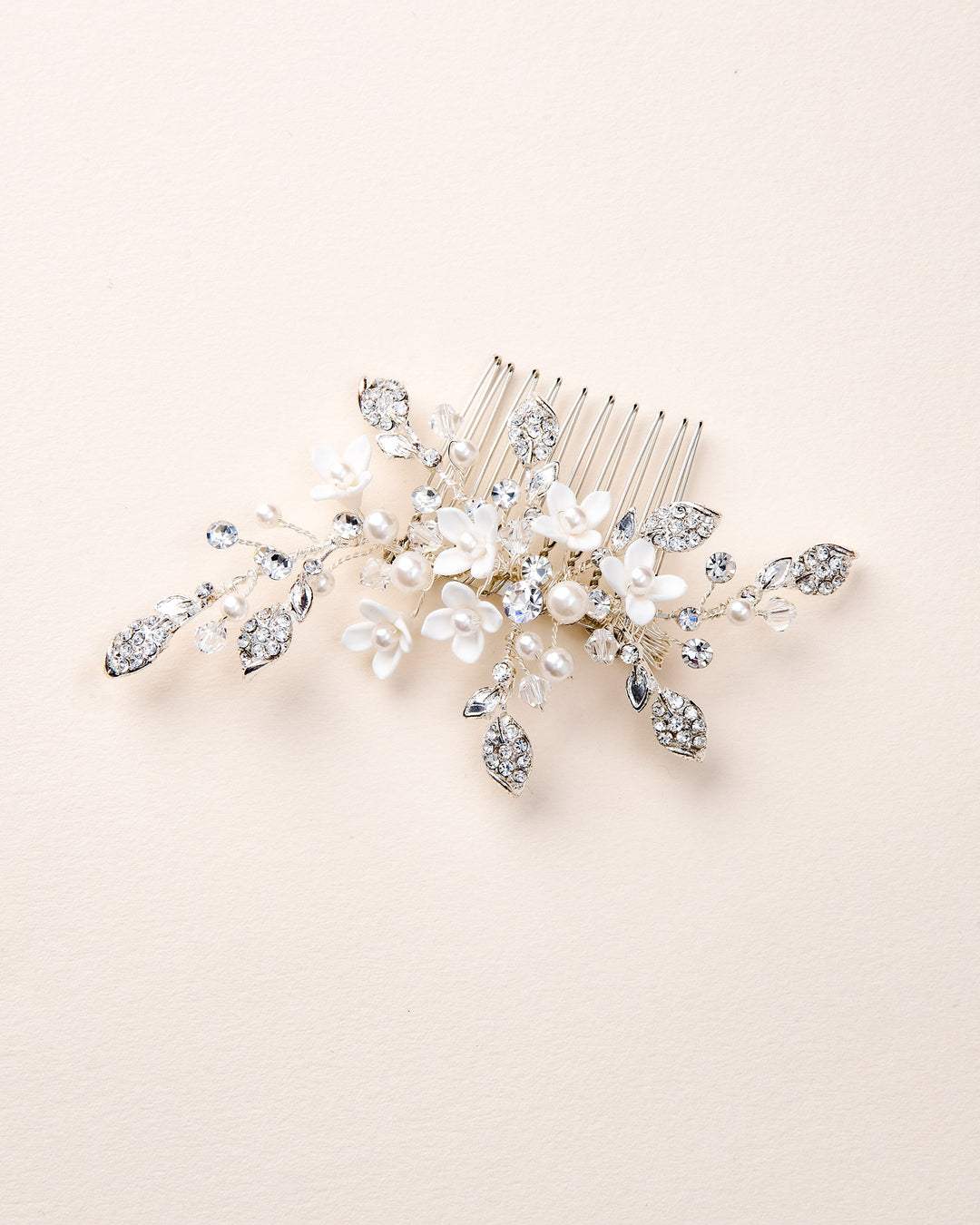 Pearl and Crystal Wedding Comb