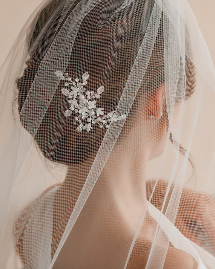 Pearl and Crystal Wedding Comb