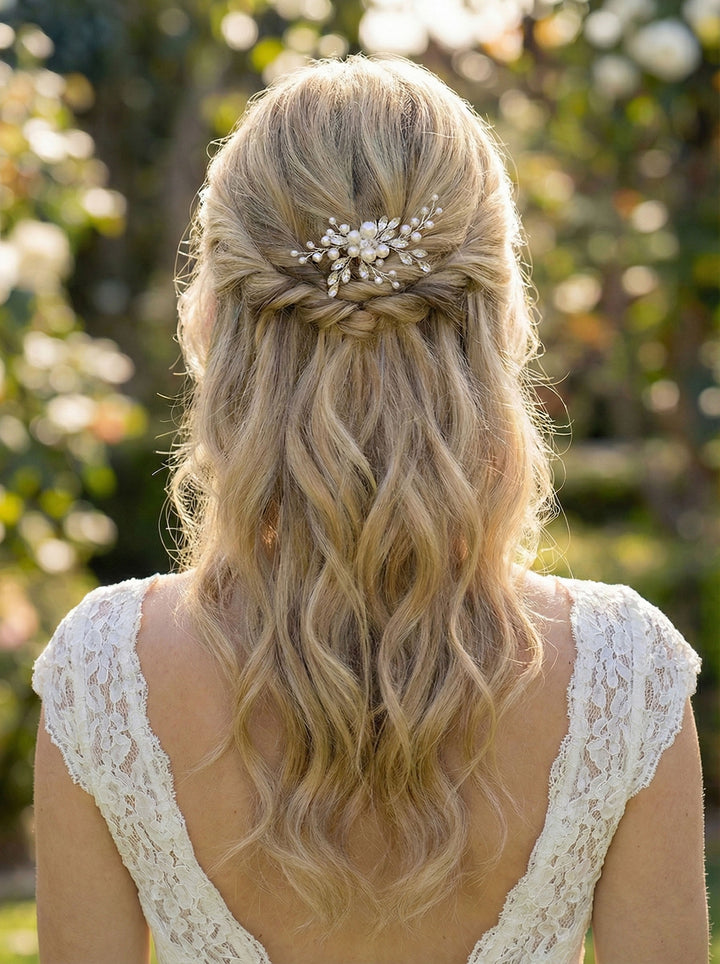 Wedding Hair Accessory with Pearls