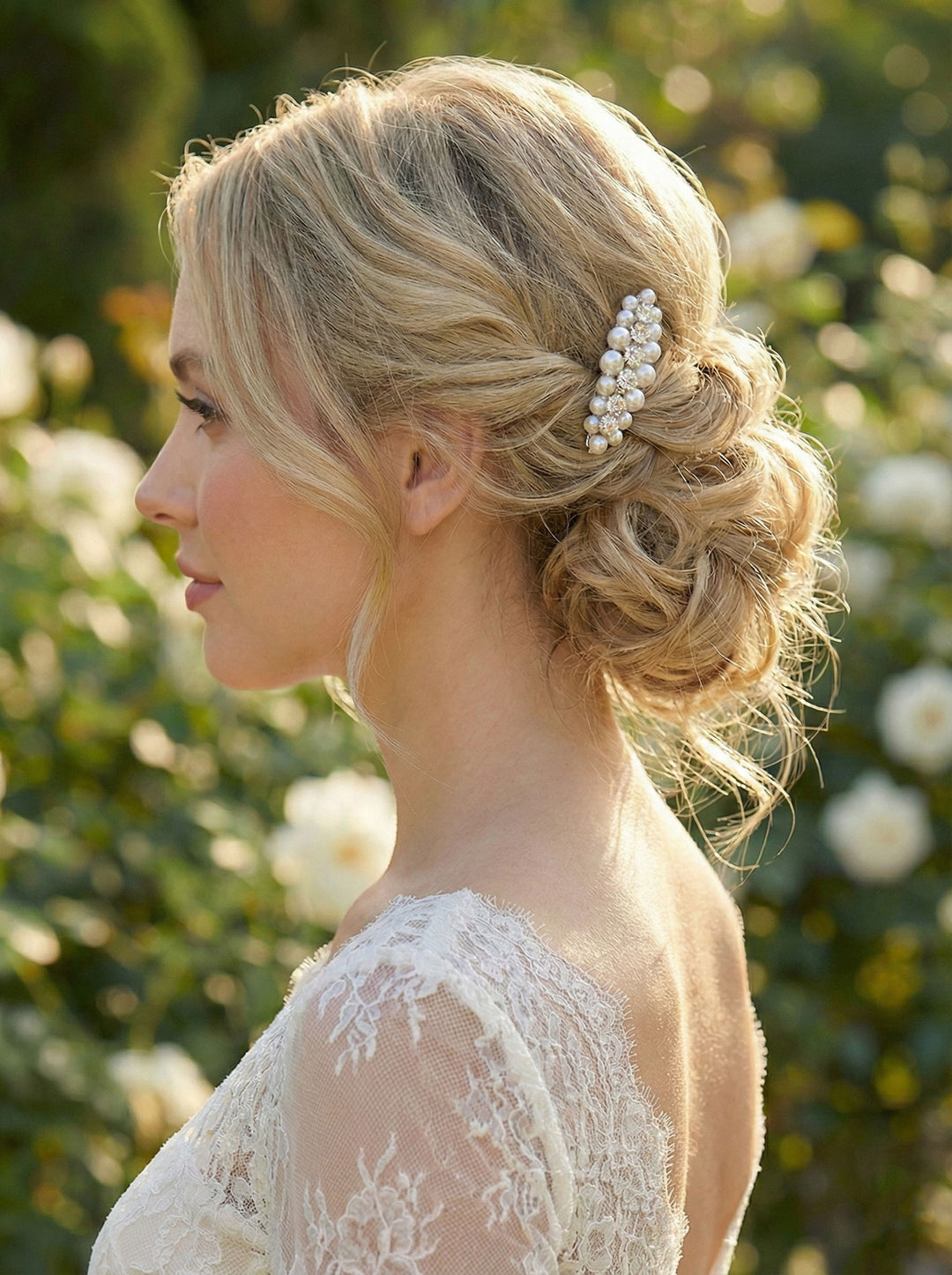 Bridal Pearl clip