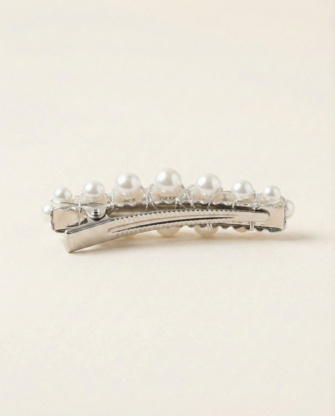 Rhinestone and pearl Wedding clip