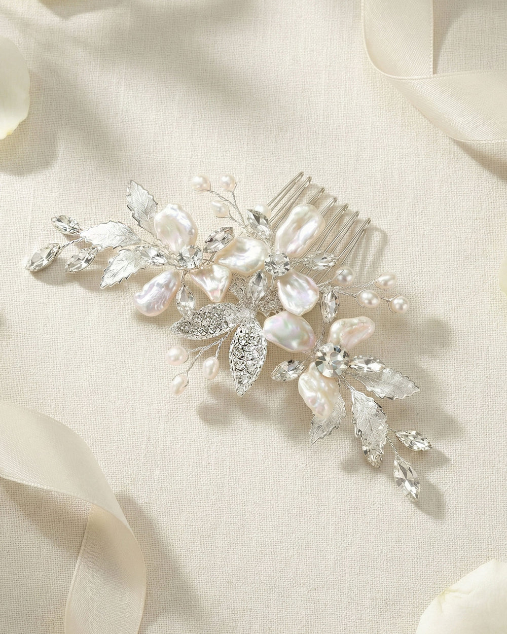 Pearl Bridal Comb Headpiece