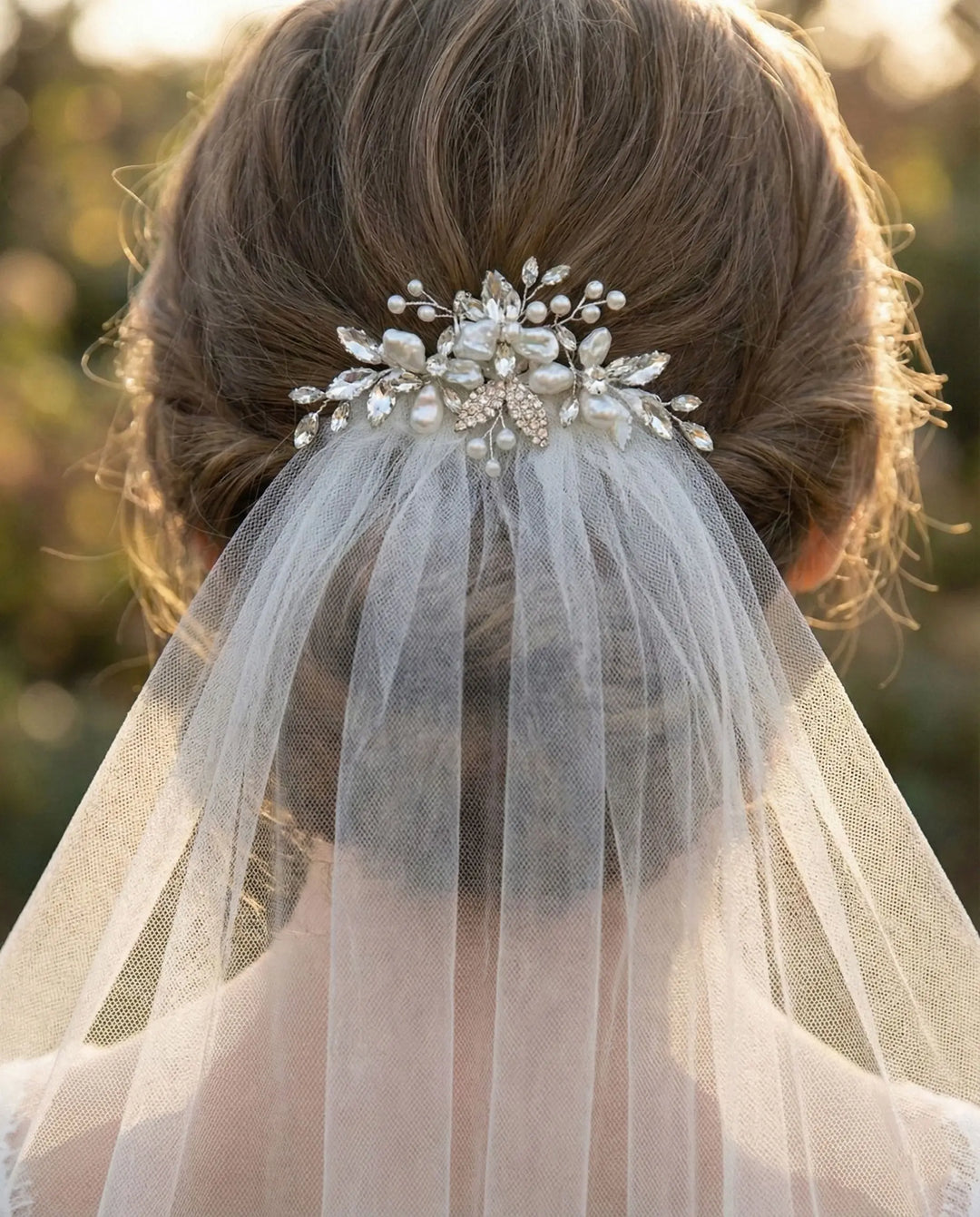 Pearl Bridal Headpiece & Veil