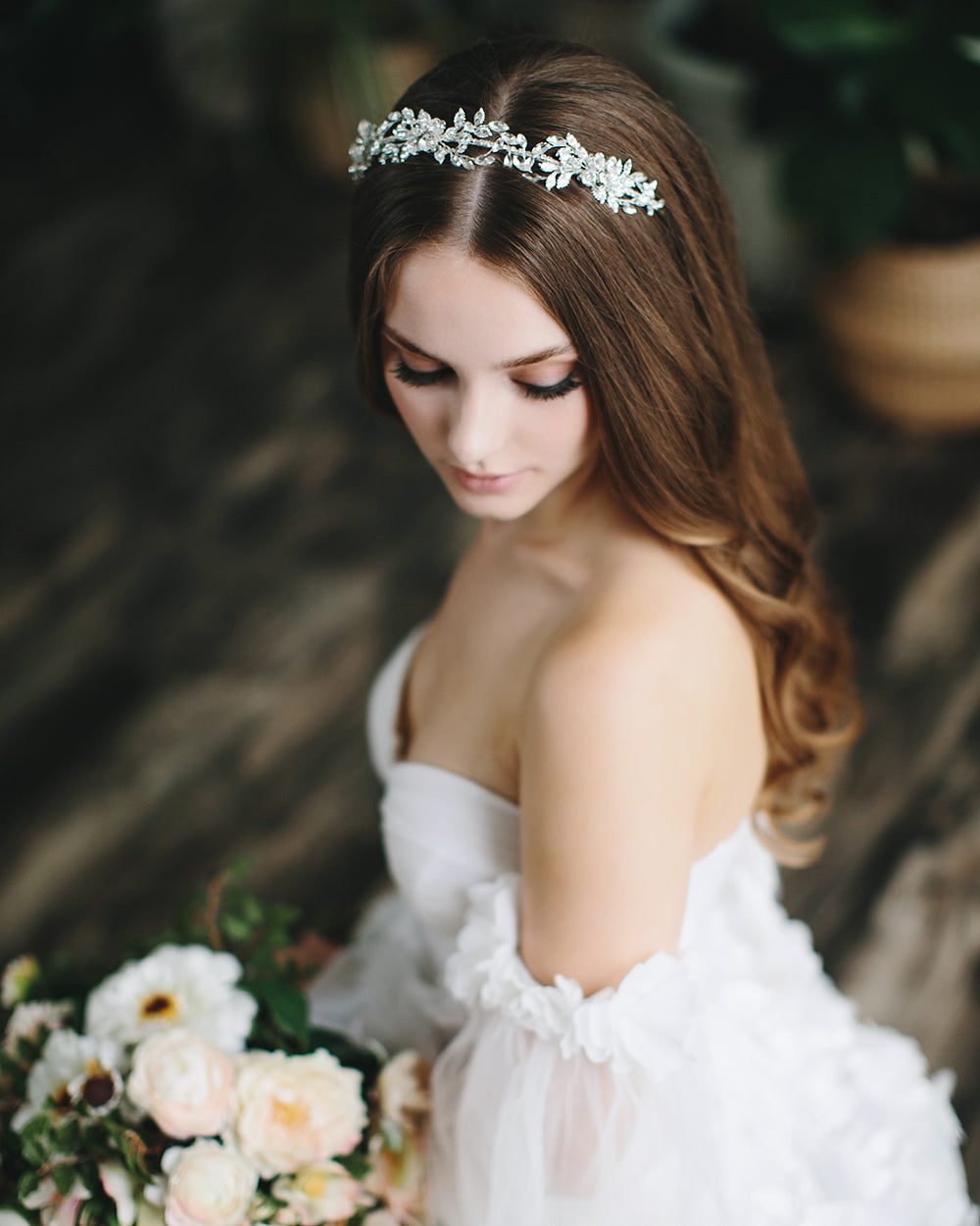Silver Bridal Headband