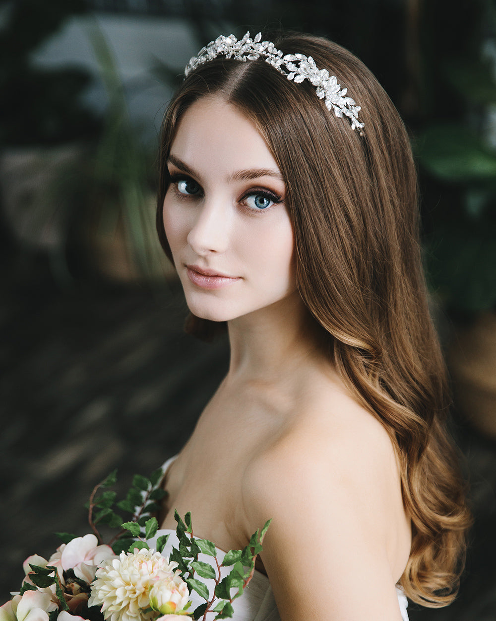 Bridal Headband Silver