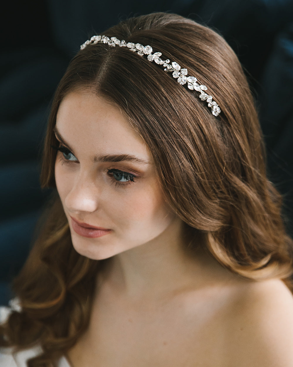 Wedding Headband with Crystals