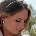 Freshwater pearl rhinestone headband