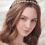 Pearl and Rhinestone Headband Hair Accessory