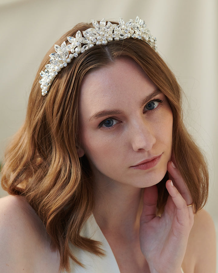 Zinnia Pearl Tiara