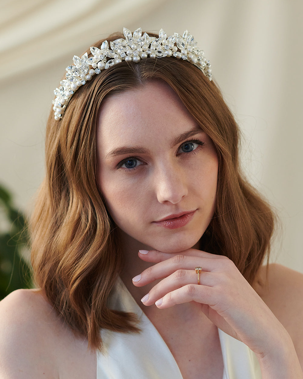 Zinnia Pearl Tiara