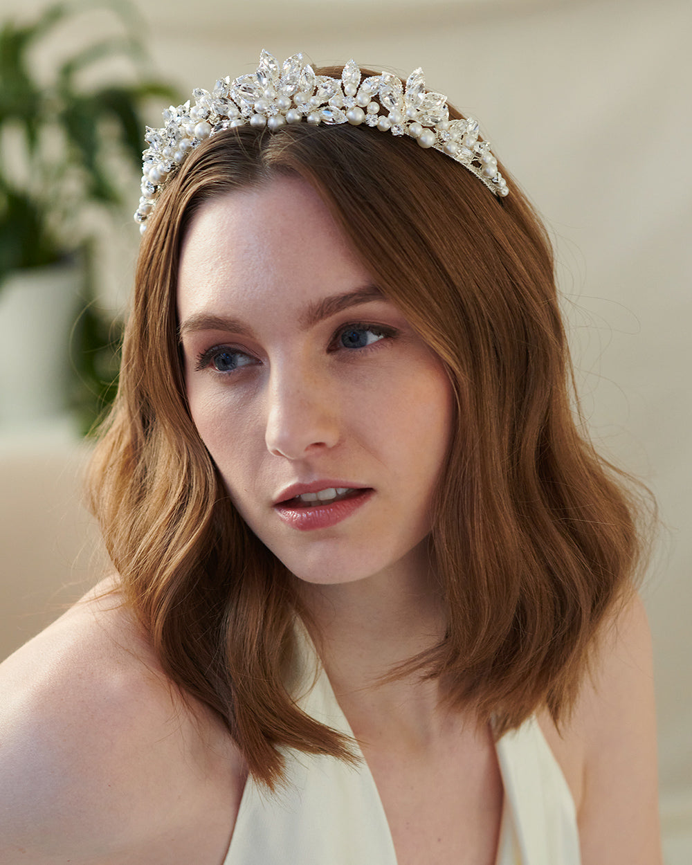 Zinnia Pearl Tiara