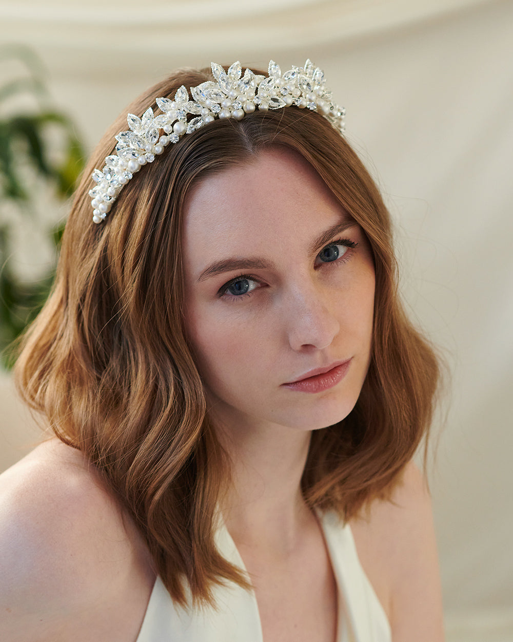 Zinnia Pearl Tiara