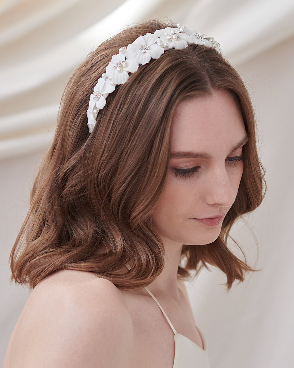 Bridal Headband with Flowers