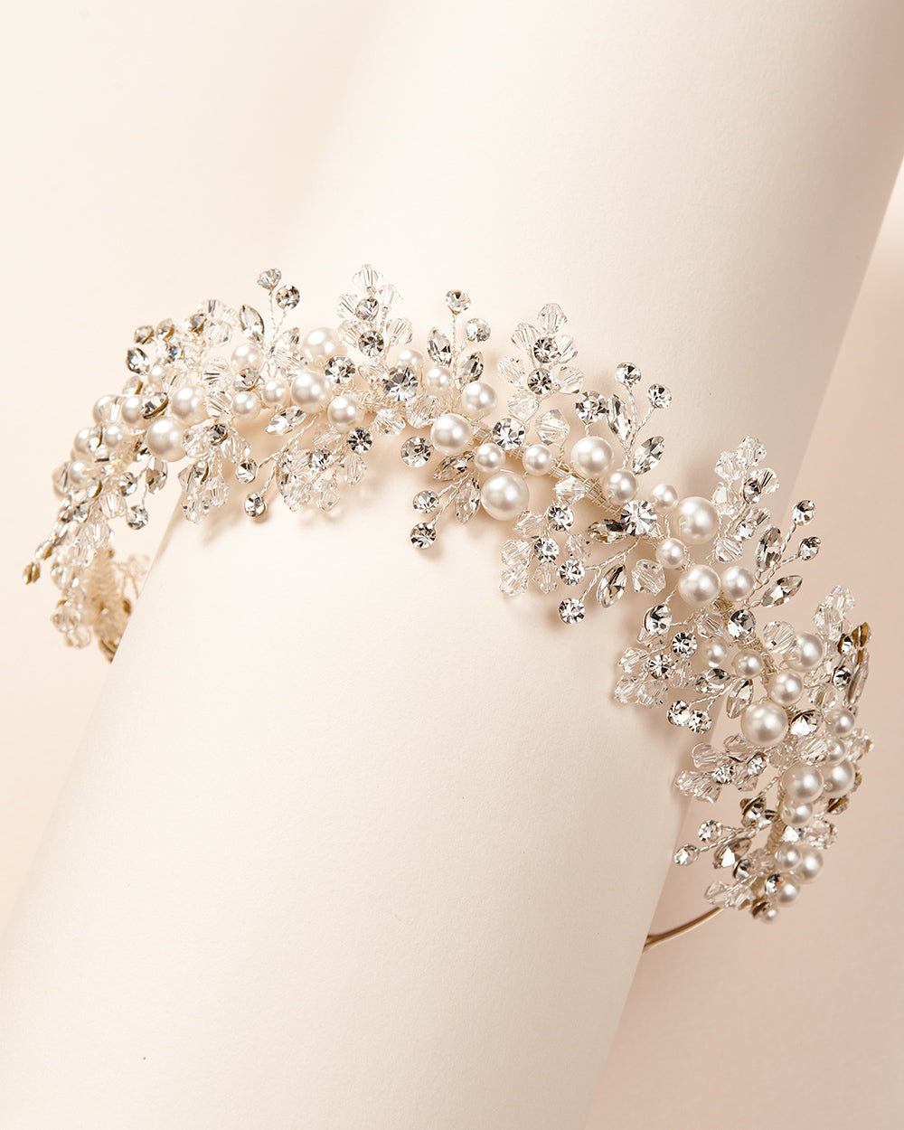 Wedding Pearl and Crystal Headband