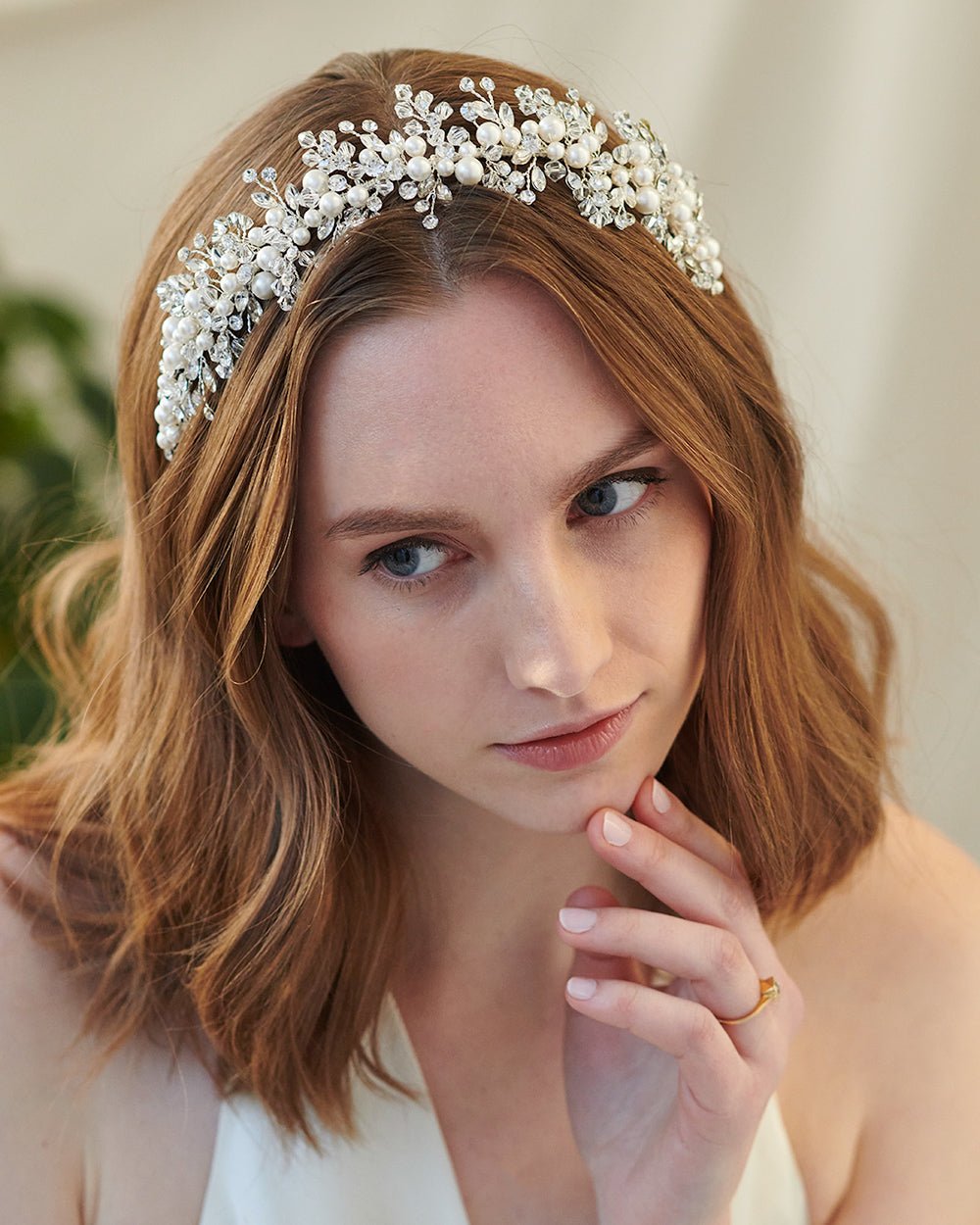 Pearl and Crystal Headband