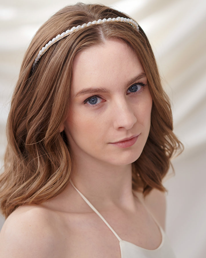 Bridal Freshwater Pearl Headband 