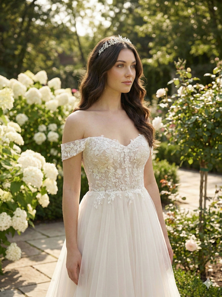 Bridal Tiara with Pearls