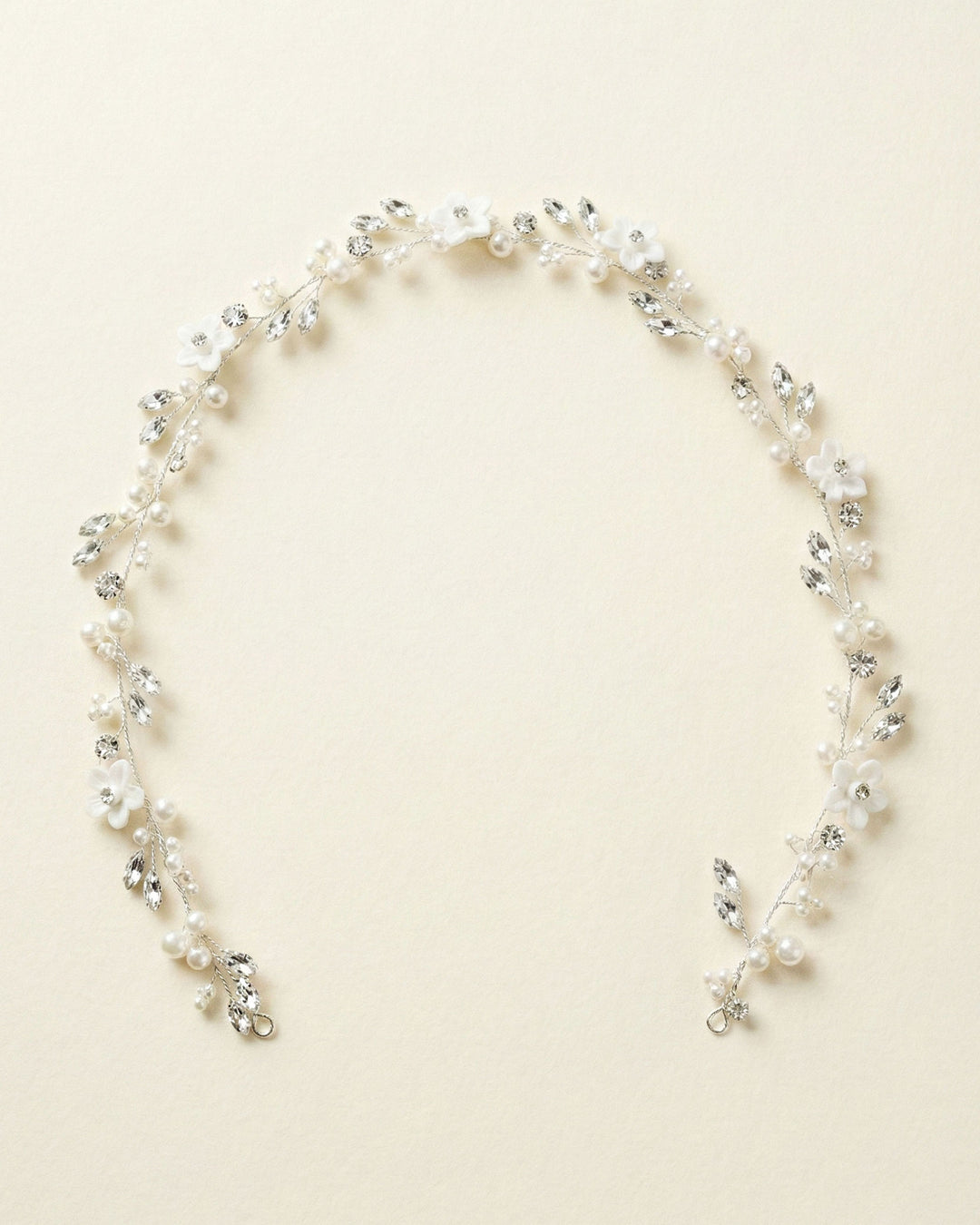 Bridal floral hair vine