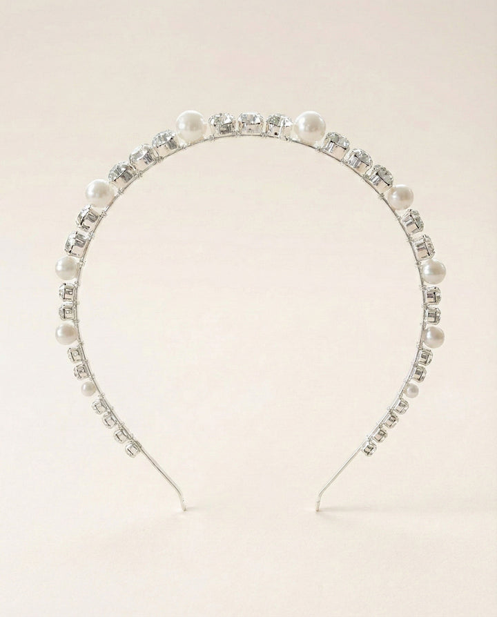 Modern Pearl Wedding Headband