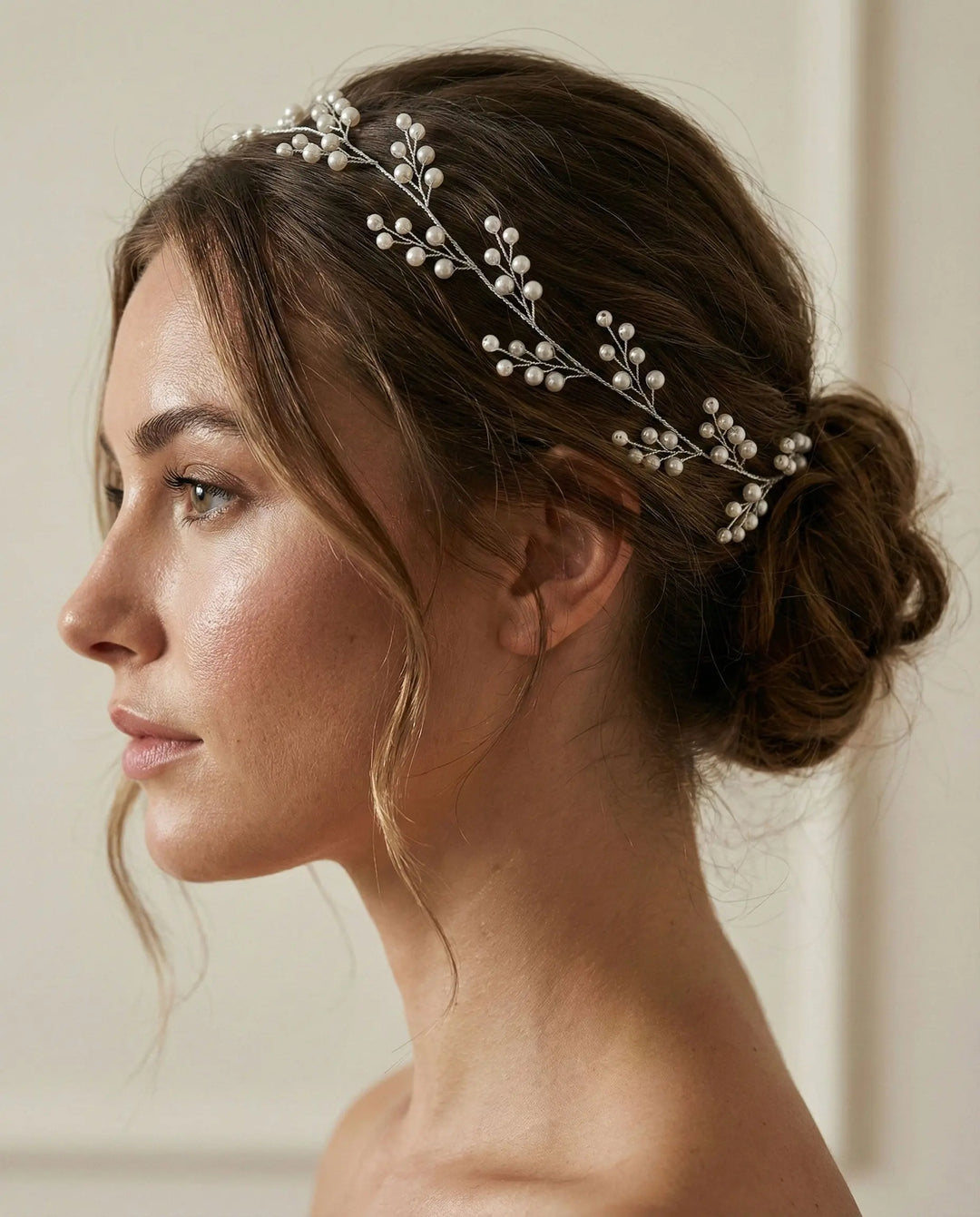 Pearl Wedding Hair Headpiece