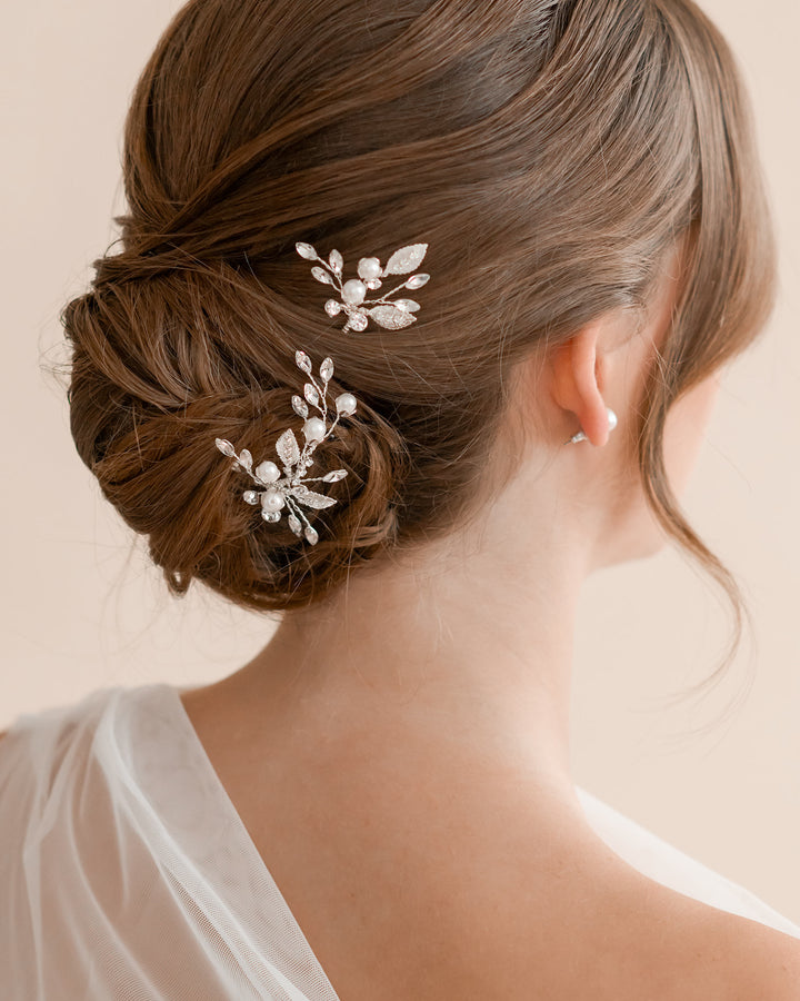 Wedding Hair Pins with Pearls 