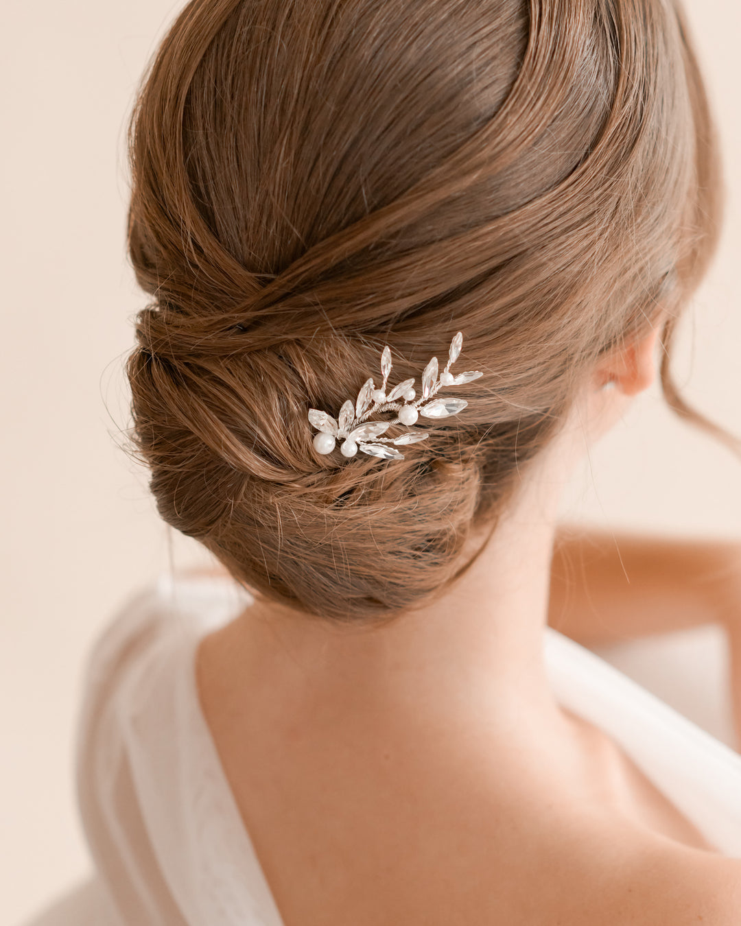 Pearl and Crystal Wedding Hair Pins