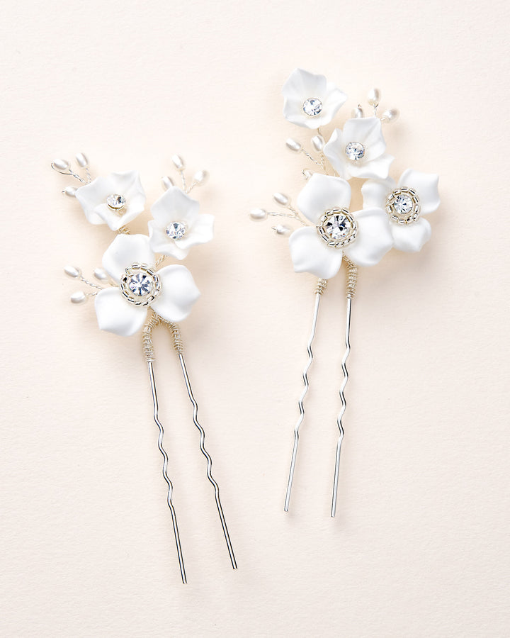 Floral Wedding Hair Pins