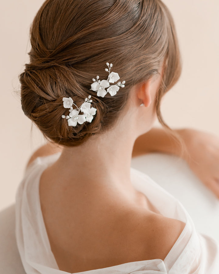 Floral Wedding Hair Pins