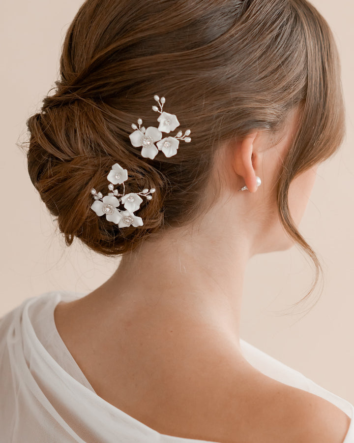 Floral Wedding Hair Pins