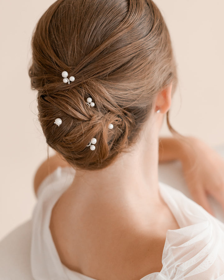 Scattered Pearl Hair Pins For Wedding