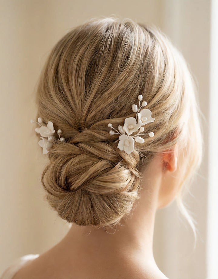 Flower Hair Pins for Wedding