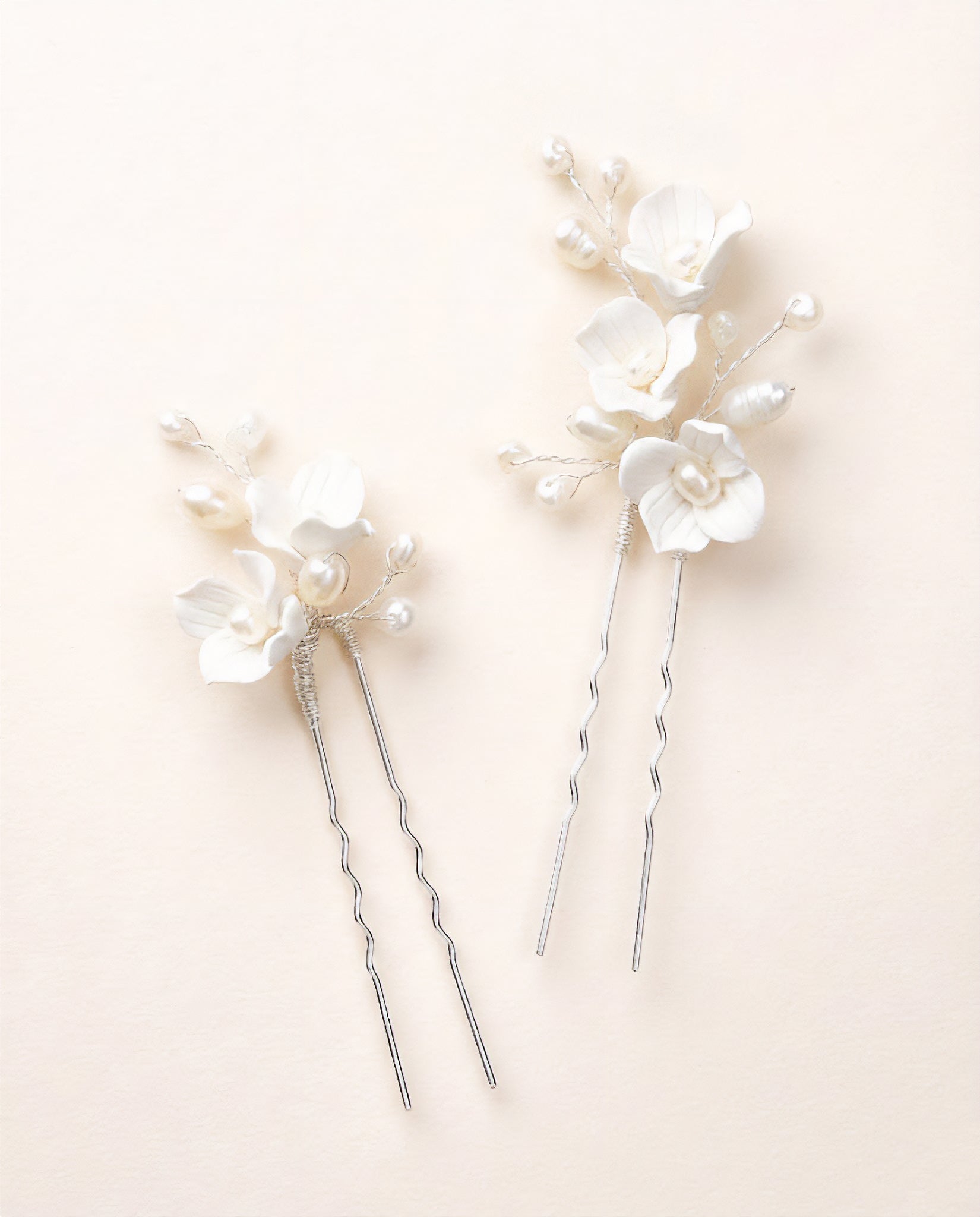 Kara Floral Hair Pins | Shop Wedding Accessories | Dareth Colburn