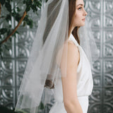 2-Layer Cut Edge Wedding Veil