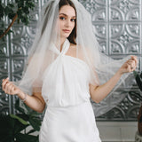 2-Layer Cut Edge Wedding Veil