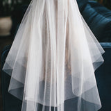 2-Layer Cut Edge Wedding Veil
