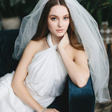2-Layer Cut Edge Wedding Veil